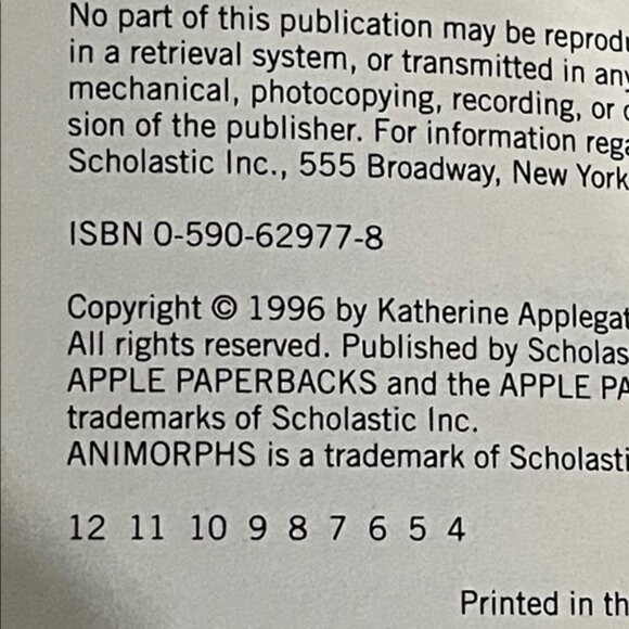 1990s Animorphs Book Series Collection Complete 1-20 + Extras Teen Chapter Paper - Picture 10 of 11